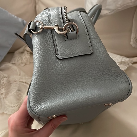 COACH coneflower blue satchel handbag soft LEATHER - Picture 10 of 16